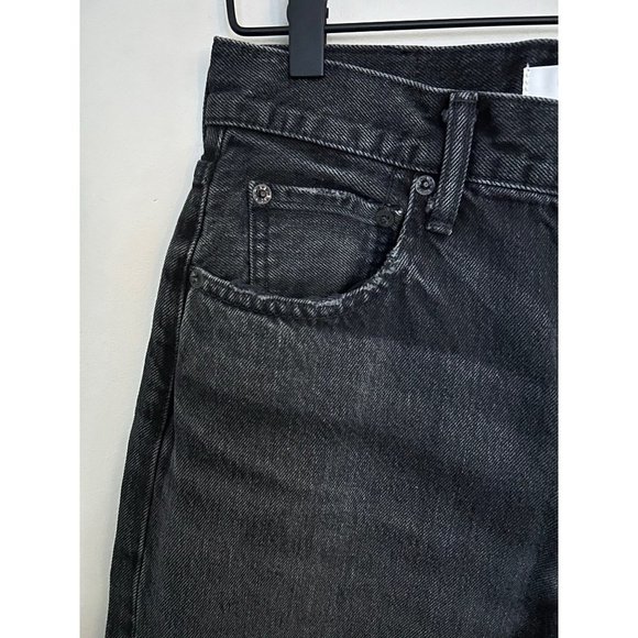 Moussy Vintage Detroit Wide Straight Leg Black Jeans NWT Size 27 - Picture 10 of 15